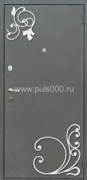 Стальная дверь с ковкой и порошковым напылением KV-1742, цена 28 938  руб.