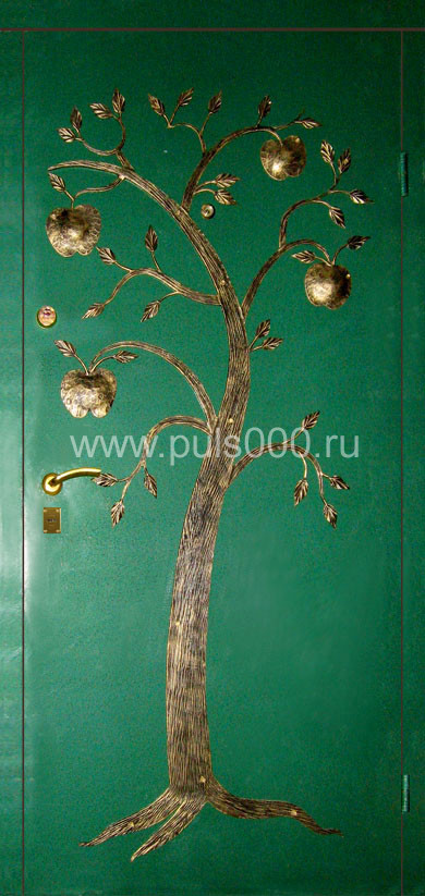 Металлическая дверь с ковкой KV-480, цена 28 938  руб.