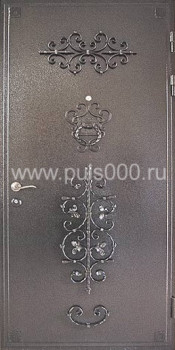 Входные металлические двери с ковкой и порошковым напылением KV-765, цена 28 938  руб.
