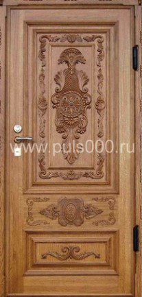 Металлическая дверь из массива дерева MS-24 + МДФ, цена 90 000  руб.