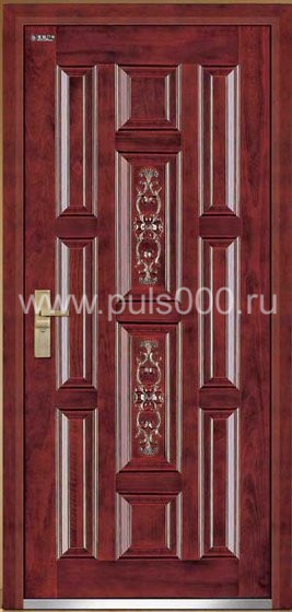 Металлическая дверь из массива дерева MS-48 + МДФ, цена 65 500  руб.