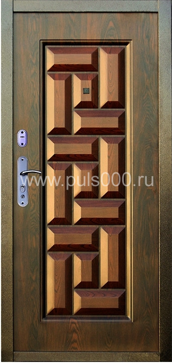 Металлическая дверь из массива дерева MS-52 + массив, цена 75 000  руб.
