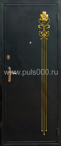 Металлическая дверь из массива дерева MS-1782 + порошок, цена 45 000  руб.