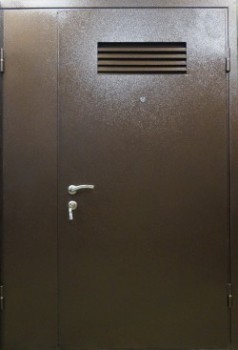 Металлическая дверь с вентиляционной решеткой VR-1558