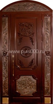 Металлическая парадная дверь ПР-44 с массивом, цена 88 000  руб.