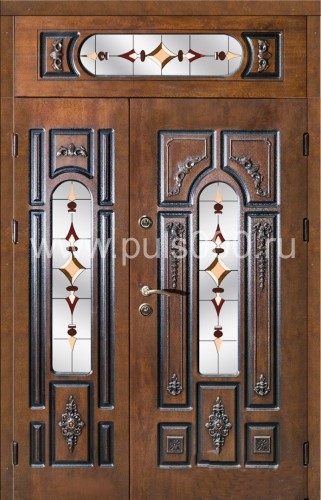 Стальная парадная дверь для коттеджа ПР-45 массив, цена 120 000  руб.
