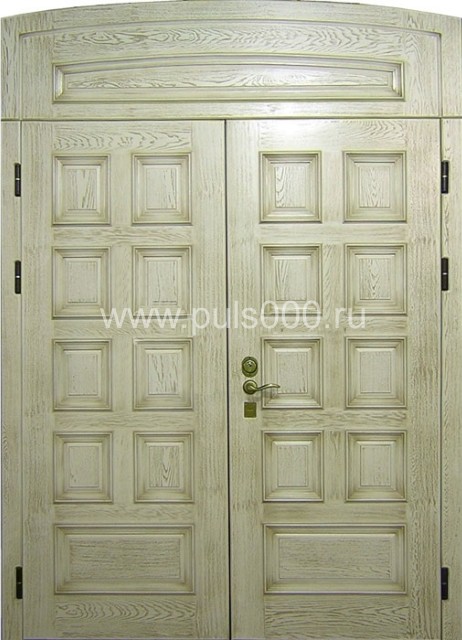 Металлическая парадная дверь отделка массивом ПР-49, цена 120 000  руб.
