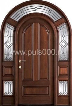 Металлическая парадная дверь ПР-50 отделка массивом, цена 88 000  руб.