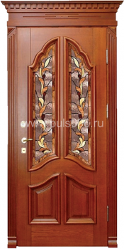 Металлическая парадная дверь с массивом ПР-54, цена 88 000  руб.