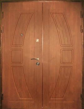 Двупольная парадная дверь из светлого МДФ ПР-36, цена 120 000  руб.