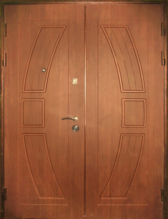 Двупольная парадная дверь из светлого МДФ ПР-36, цена 120 000  руб.