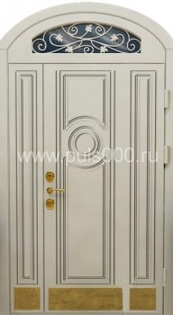 Арочная входная дверь c верхней фрамугой и МДФ АР-34, цена 47 000  руб.