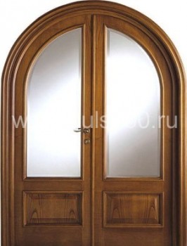 Металлическая арочная дверь c массивом АР-25, цена 100 000  руб.