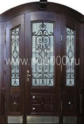 Двустворчатая арочная дверь АР-27 массив, цена 110 000  руб.