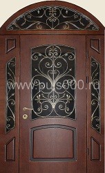 Входная дверь с аркой и элементами ковки АР-17 МДФ, цена 44 400  руб.