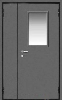 Металлическая тамбурная дверь ТМ-1078 снаружи порошковое напыление