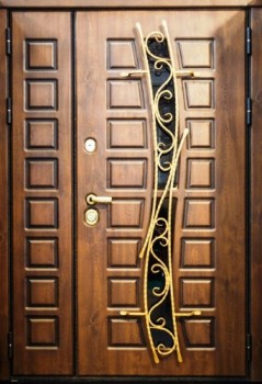 Металлическая тамбурная дверь ТМ-1079 МДФ с 2х сторон