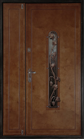 Металлическая двустворчатая дверь ДВ-840 МДФ, цена 33 000  руб.