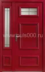 Двустворчатая металлическая дверь ДВ-11 с МДФ