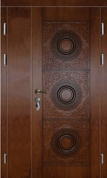 Двухстворчатая входная дверь ДВ-419 с массивом и МДФ, цена 56 350  руб.