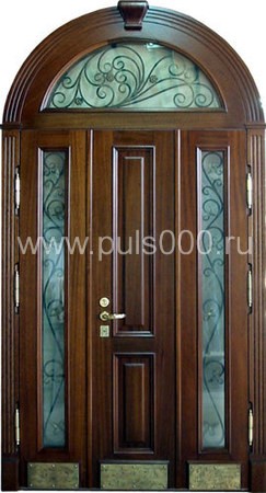 Металлическая двустворчатая дверь арочная АР-10-1, цена 56 000  руб.
