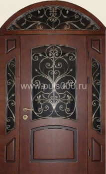 Металлическая двухстворчатая дверь c МДФ АР-17-1, цена 43 000  руб.