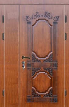 Входная двухстворчатая дверь ДВ-703 с массивом и МДФ, цена 56 350  руб.