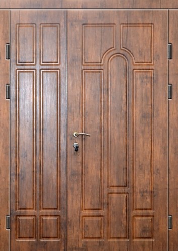 Металлическая двустворчатая дверь ДВ-1242 МДФ с двух сторон, цена 33 000  руб.