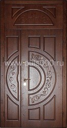 Двухстворчатая входная дверь ДВ-19 с массивом, цена 126 000  руб.