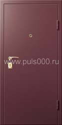 Входная дверь с простым окрасом фиолетовый красный винилискожа NE-206, цена 10 500  руб.