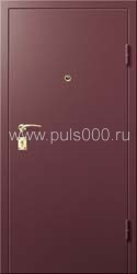 Входная дверь с простым окрасом фиолетовый красный винилискожа NE-206, цена 15 750  руб.