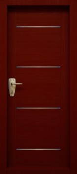 Однопольная входная дверь с простым окрасом с двух сторон OP-1518