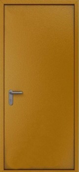 Однопольная входная дверь c простым окрасом и порошковым напылением OP-1522, цена 17 000  руб.