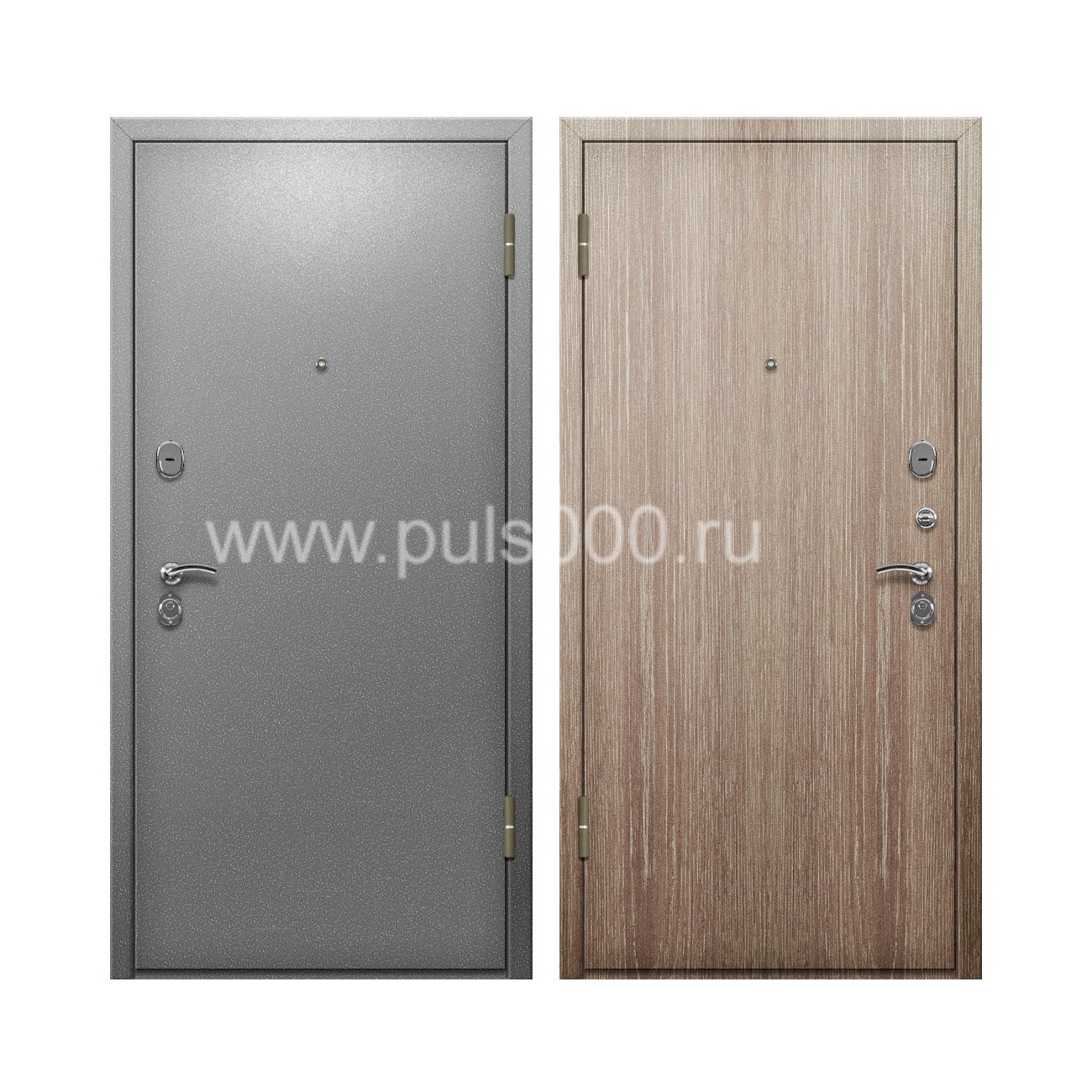 Входная дверь с порошковым окрасом и ламинатом PR-77, цена 20 000  руб.