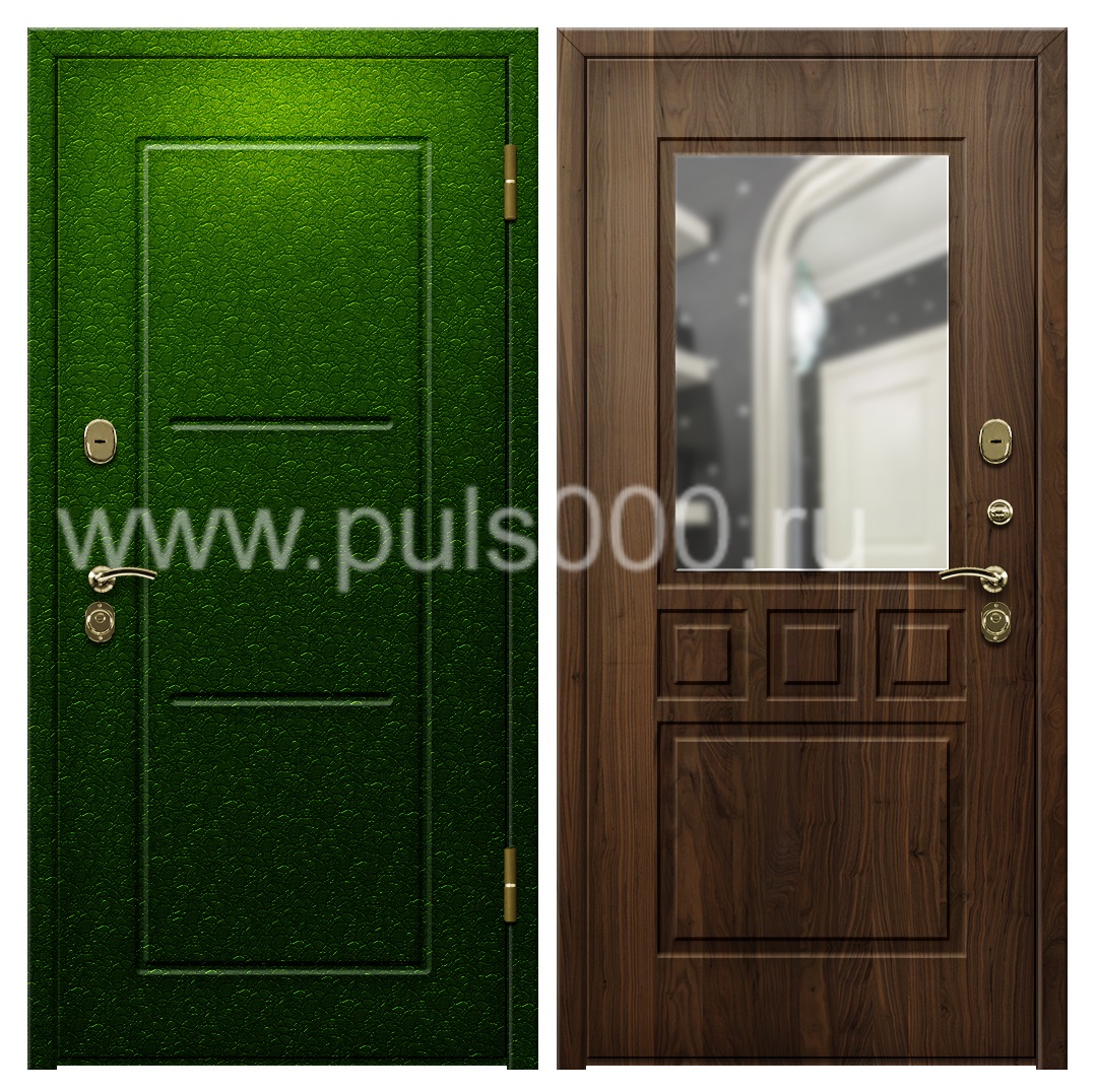 Входная дверь с порошковым окрасом и шумоизоляцией в квартиру PR-1126