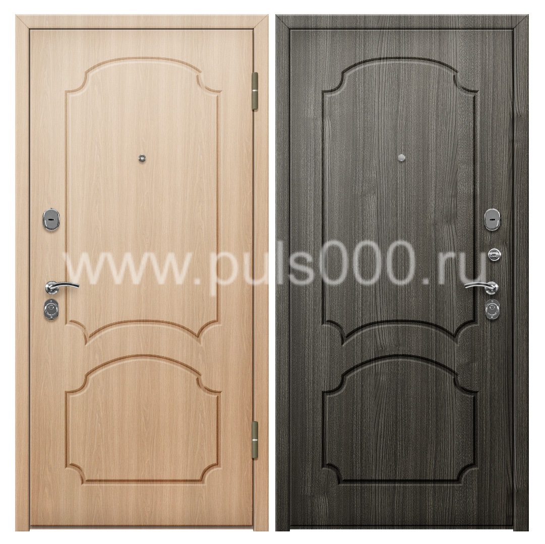 Входная уличная дверь с МДФ в коттедж MDF-204, цена 28 000  руб.