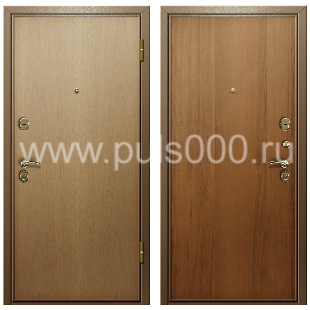 Металлическая дверь с отделкой ламинатом в офис LM-37, цена 12 000  руб.