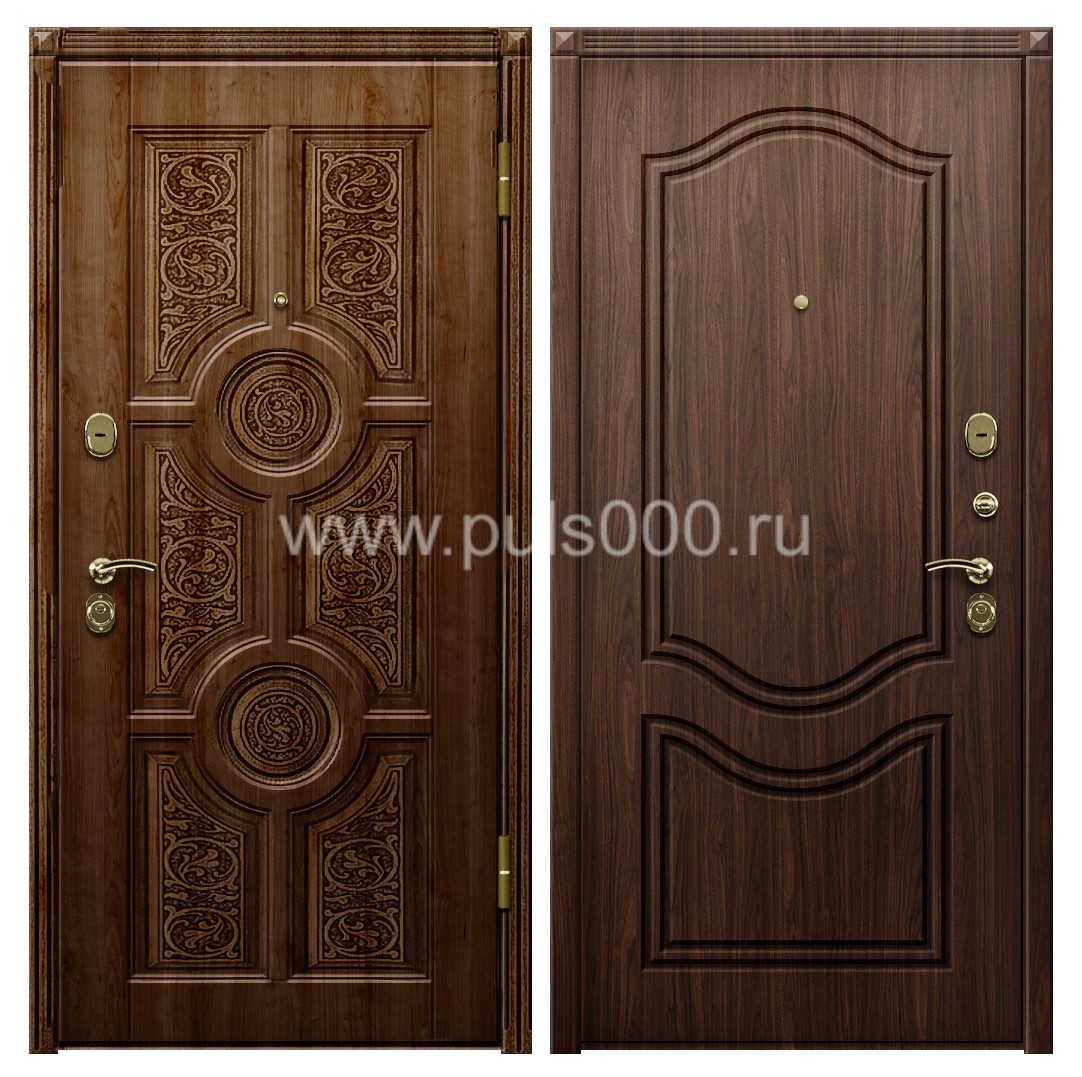 Темная входная дверь с виноритом и утеплителем в квартиру VIN-45, цена 40 131 руб. Темная входная дверь с виноритом и утеплителем в квартиру VIN-45, цена 40 131 руб.