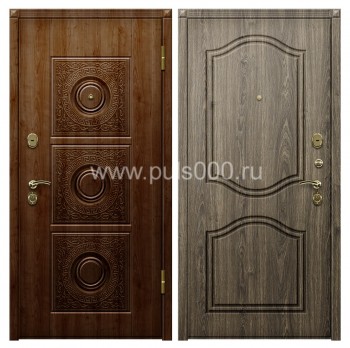 Металлическая темная дверь с утеплителем в квартиру VIN-42, цена 12 750  руб.