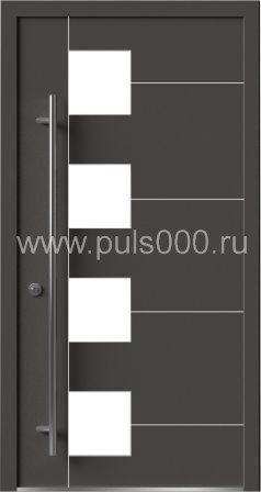 Металлическая входная дверь со стеклом AL-1902, цена 90 000 руб. Металлическая входная дверь со стеклом AL-1902, цена 90 000 руб.