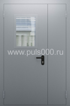 Железная тамбурная противопожарная дверь со стеклом ТПД-9, цена 21 100  руб.
