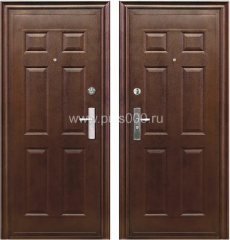 Входная дверь со скрытыми петлями с коричневым МДФ, цена 23 900  руб.