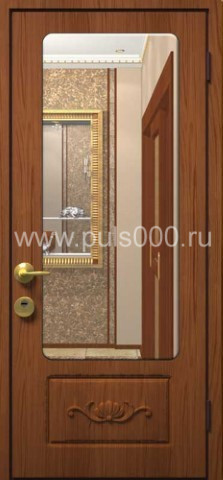 Металлическая дверь с зеркалом ZER-24 МДФ + МДФ, цена 26 000  руб.