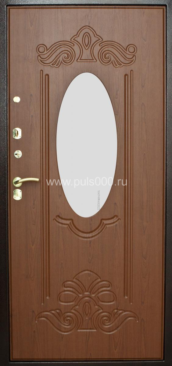 Металлическая дверь с зеркалом ZER-4 МДФ + МДФ, цена 26 000  руб.