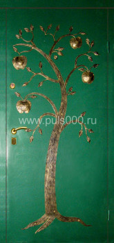 Входная дверь с ковкой и порошковым напылением KV-480, цена 28 938  руб.