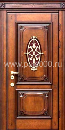 Металлическая дверь из массива дерева MS-36 + массив, цена 120 000  руб.